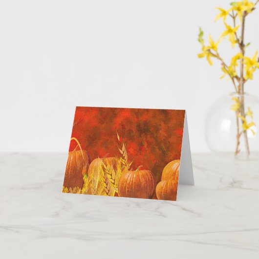 HERFST PUMPKINS KAART (Gele Bloem)
