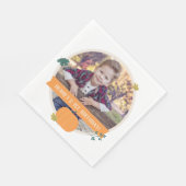 Herfst Pumpkins & Leaves Foto van Birthday Party Servet (Hoek)