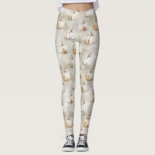 Herfst Pumpkins Leggings (Voorkant)