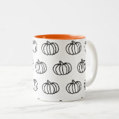 Herfst Pumpkins Mok (Voorkant rechts)