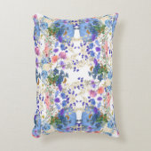 Herfst Pumpkins Pastel Blue Botanical Flora Nurser Accent Kussen (Voorkant(Verticaal))