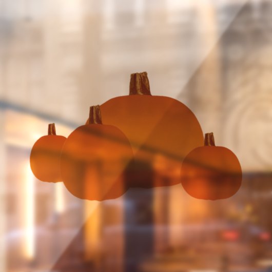 Herfst Pumpkins Raamsticker (Vel 2)