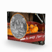 Herfst Pumpkins Red Wagon Uw eigen toevoegen Fotoblokken (Rechts)