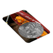 Herfst Pumpkins Red Wagon Uw foto toevoegen Magneet (Rechterzijde)