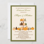 Herfst Pumpkins Rehearsal Dinner Invitation Kaart (Voorkant)