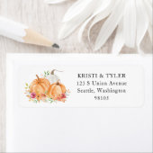 Herfst Pumpkins Return Address Labels (Insitu)