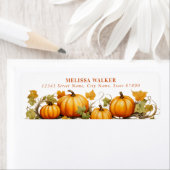 Herfst Pumpkins Return Address Labels (Insitu)
