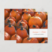 Herfst Pumpkins Save the Date (Voorkant / Achterkant)
