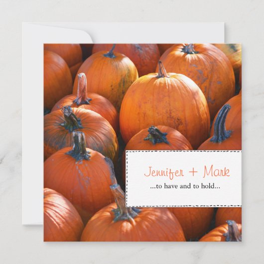 Herfst Pumpkins Save the Date (Voorkant)