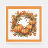 Herfst Pumpkins Servet (Voorkant)