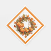 Herfst Pumpkins Servet (Hoek)