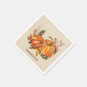 Herfst Pumpkins Servet (Hoek)