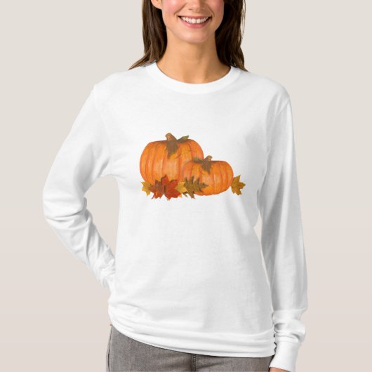 Herfst Pumpkins Shirt (Voorkant)