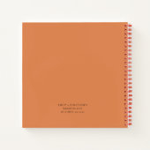 Herfst Pumpkins wenst de heer Guest Book Notitieboek (Achterkant)