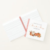 Herfst Pumpkins wenst de heer Guest Book Notitieboek (Binnen)