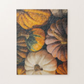Herfst Puzzles Pumpkin Photography Complex Jigzaag Legpuzzel (Verticaal)