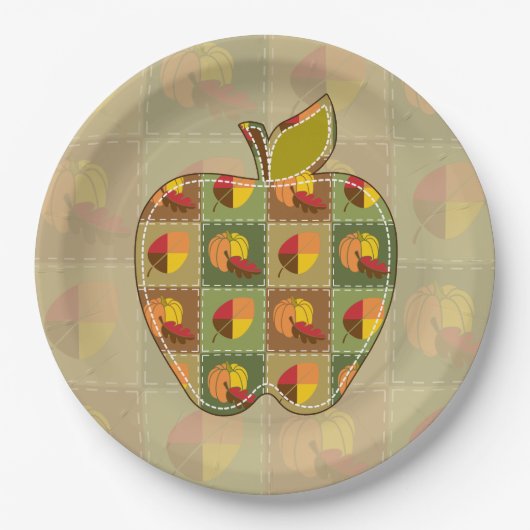 Herfst Quilt Papieren Bord (Voorkant)