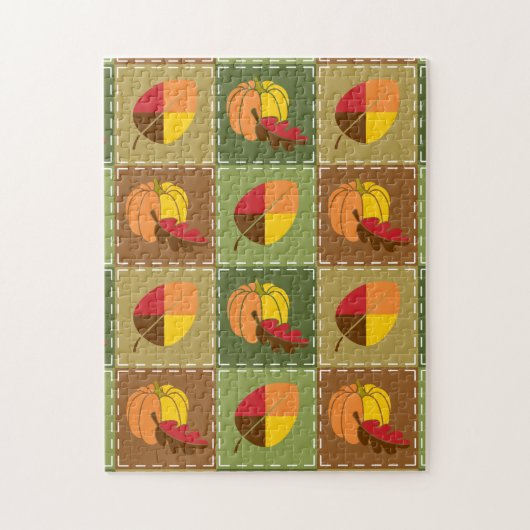 Herfst Quilt Puzzel (Verticaal)
