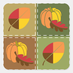 Herfst Quilt Sticker