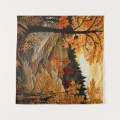 Herfst Quilt Tapestry Wandkleed (Voorkant (horizontaal))