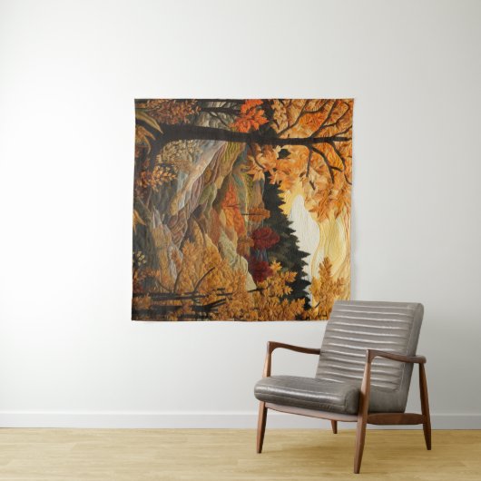 Herfst Quilt Tapestry Wandkleed (In Situ (horizontaal))