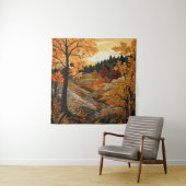 Herfst Quilt Tapestry Wandkleed (In situ)