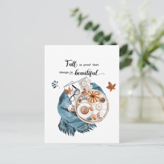 Herfst Quote Feestdagenkaart (Staand voorkant)