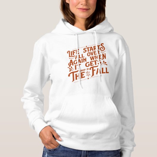 Herfst Quote Hoodie (Voorkant)