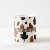 Herfst Quote laat patroon tekst Mok (Center)