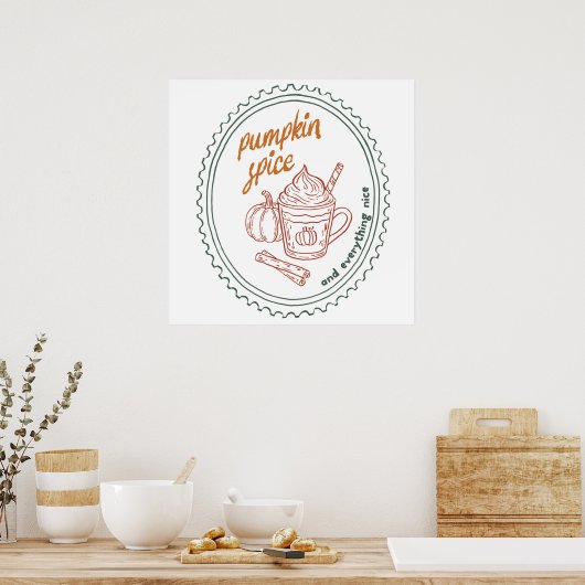 Herfst Quote Poster (Keuken)