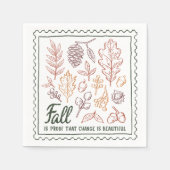 Herfst Quote Servet (Voorkant)