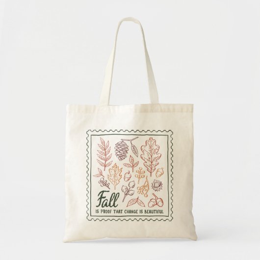 Herfst Quote Tote Bag (Voorkant)