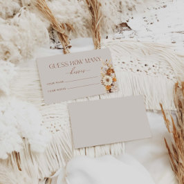 Herfst raad eens hoeveel kussen bruidsspel informatiekaartje