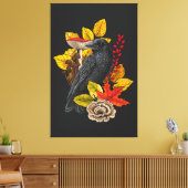 Herfst raaf 2 canvas afdruk (Insitu (Woonkamer))