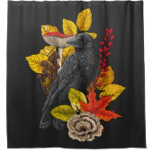 Herfst raaf 2 douchegordijn (Voorkant)