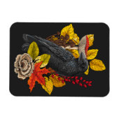 Herfst raaf 2 magneet (Horizontaal)