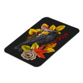 Herfst raaf 2 magneet (Linkerzijde)