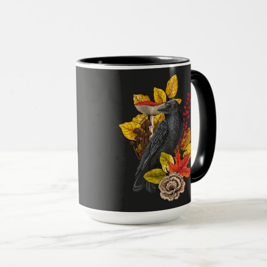 Herfst raaf 2 mok (Voorkant rechts)