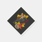 Herfst raaf 2 servet (Hoek)