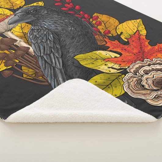 Herfst raaf 2 sherpa deken (3/4)