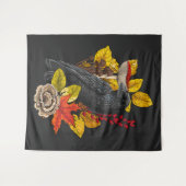 Herfst raaf 2 wandkleed (Voorkant (horizontaal))