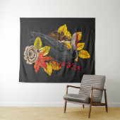 Herfst raaf 2 wandkleed (In Situ (horizontaal))