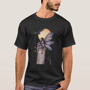 Herfst Raaf Gotische Sprookjes Fantasy Kunst T-shirt