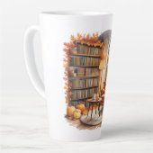 Herfst raam lees mokken — Knusse stoel & boeken (Linkerhoek)