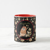 Herfst Raccoon Aanpassen Tekst en Kleur Mok (Midden)