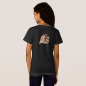 Herfst Raccoon Aanpassen Tekst en Kleur T-shirt (Achterkant volledig)