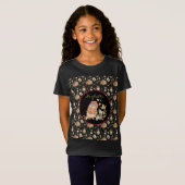 Herfst Raccoon Aanpassen Tekst en Kleur T-shirt (Voorkant volledig)