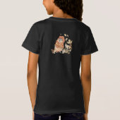 Herfst Raccoon Aanpassen Tekst en Kleur T-shirt (Achterkant)