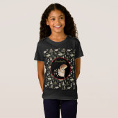 Herfst Raccoon past Tekst en Kleur aan T-shirt (Voorkant volledig)