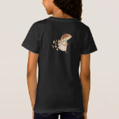 Herfst Raccoon past Tekst en Kleur aan T-shirt (Achterkant)